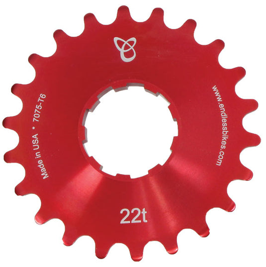 Endless Bike Kick Ass Cog, 22t - Red Ano
