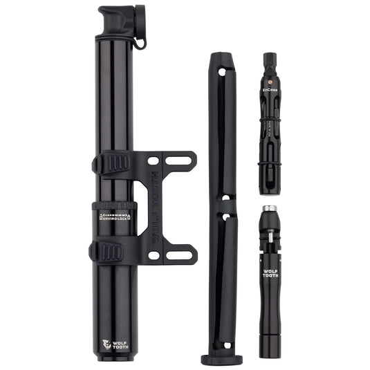 Wolf Tooth EnCase 85cc Pump with Tubeless Tire Plug - Waterproof, Lightweight MTB & Gravel Compatible
