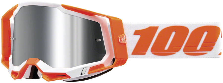100% Racecraft 2 Goggles - Orange Mirror/Silver Flash