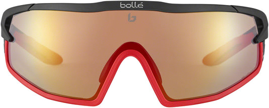 Bolle B-ROCK PRO Sunglasses - Matte Black, Phantom Brown Red Photochromic Lenses