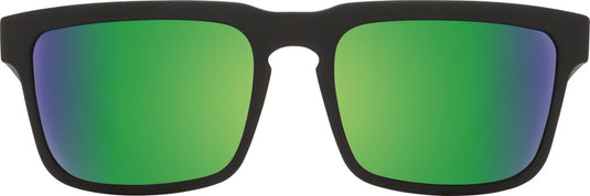 SPY+ HELM Sunglasses - Matte Black, Happy Bronze Polarized with Green Spectra Mirror Lenses