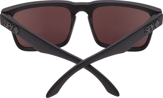 SPY+ HELM Sunglasses - Matte Black, Happy Bronze Polarized with Green Spectra Mirror Lenses