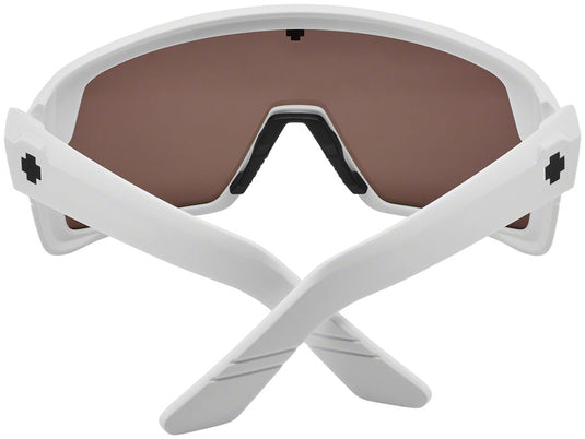 SPY+ Monolith Sunglasses - Matte White, Happy Bronze with Platinum Spectra Mirror Lenses