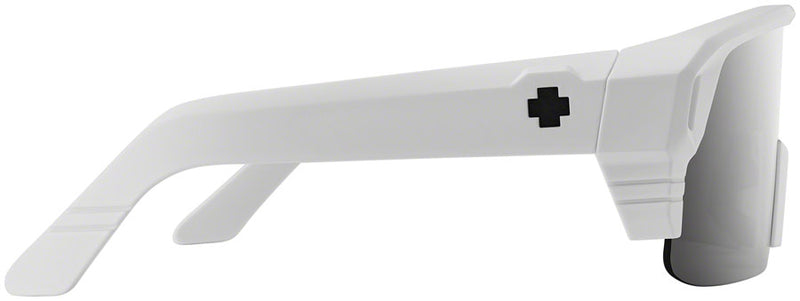 Load image into Gallery viewer, SPY+ Monolith 50/50 Sunglasses - Matte White, Happy Bronze with Platinum Spectra Mirror Lenses

