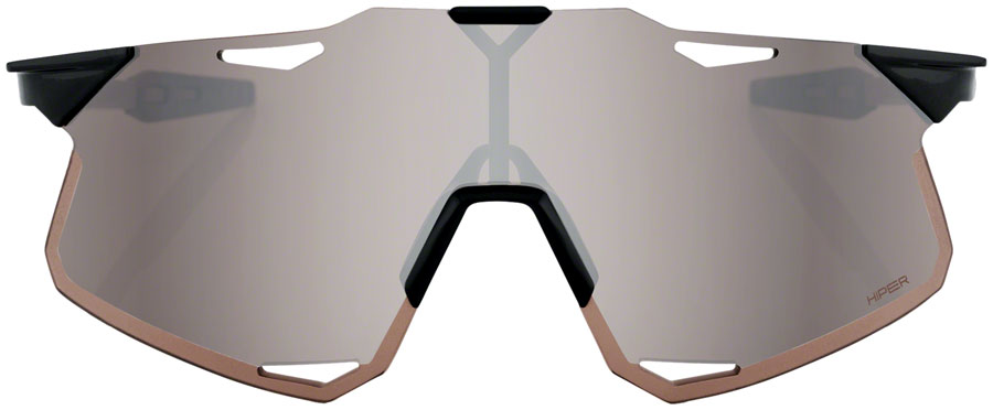 100% Hypercraft Sunglasses - Matte Black, Soft Gold Mirror Lens