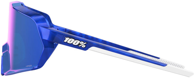 Load image into Gallery viewer, 100% Aerocraft Sunglasses - LE RBH Gloss Blue Holographic/Hiper Royal Blue Mirror Lens
