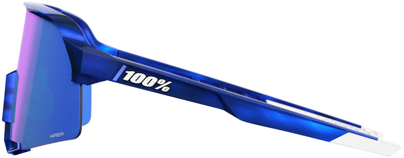 Load image into Gallery viewer, 100% S3 Sunglasses - LE RBH Gloss Blue Holographic/Hiper Royal Blue Mirror Lens
