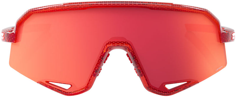 Load image into Gallery viewer, 100% Slendale Sunglasses - Campari Translucent Red/Hiper Fire Red Mirror Lens
