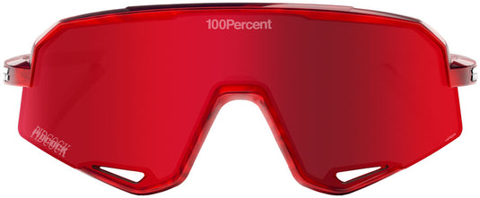 100% Slendale Sunglasses - Pidcock Gloss Red Holographic/Hiper Fire Red Mirror Lens