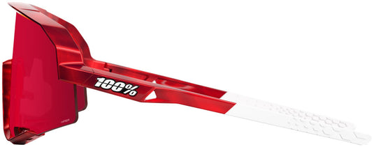 100% Slendale Sunglasses - Pidcock Gloss Red Holographic/Hiper Fire Red Mirror Lens