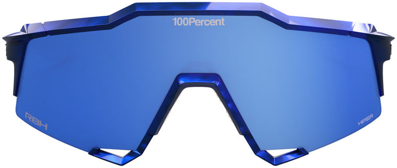 Load image into Gallery viewer, 100% Speedcraft Sunglasses - LE RBH Gloss Blue Holographic/Hiper Royal Blue Mirror Lens
