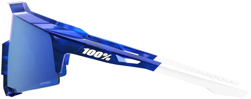 Load image into Gallery viewer, 100% Speedcraft Sunglasses - LE RBH Gloss Blue Holographic/Hiper Royal Blue Mirror Lens
