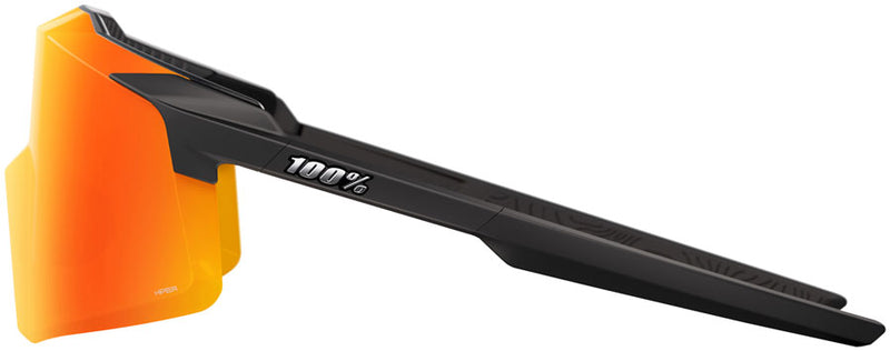 Load image into Gallery viewer, 100% Aerocraft Sunglasses - Soft Tact Black/Hiper Red Mirror Lens
