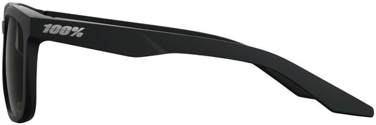 100% Hudson Sunglasses - Soft Tact Black/Smoke Lens