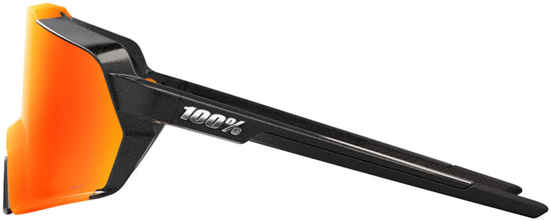 Load image into Gallery viewer, 100% Korbin Sunglasses - Gloss Metallic Black/Hiper Red Mirror Lens
