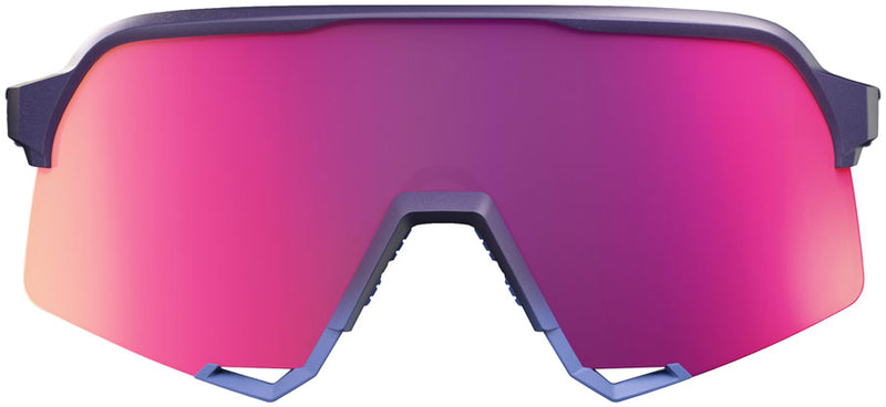 Load image into Gallery viewer, 100% S3 Sunglasses - Satin Storm Metallic/Purple Mirror Lens
