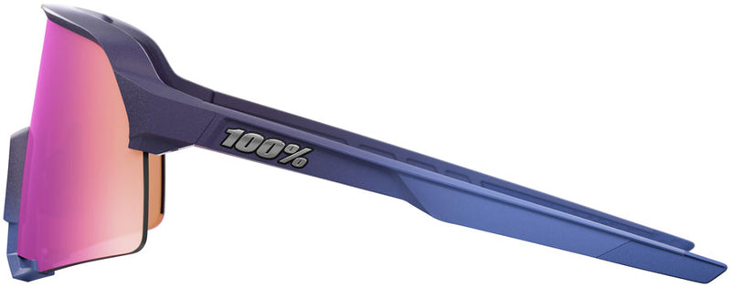 Load image into Gallery viewer, 100% S3 Sunglasses - Satin Storm Metallic/Purple Mirror Lens

