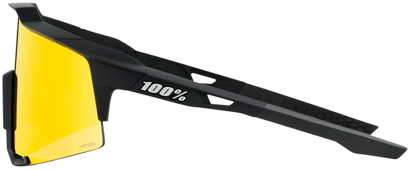 Load image into Gallery viewer, 100% Speedcraft Sunglasses - Soft Tact Black/Hiper Red Mirror Lens
