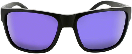 ONE Kingfish Polarized Sunglasses: Matte Black with Polarized Brown Blue Mirror Lens