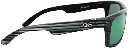 ONE Timberline Polarized Sunglasses: Matte Driftwood Gray with Polarized Smoke Green Mirror Lens