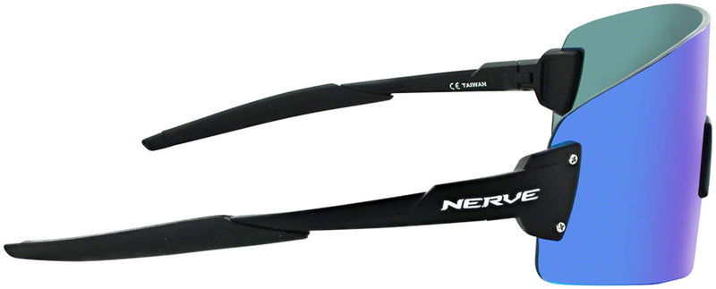 Load image into Gallery viewer, Optic Nerve FixieBLAST Sunglasses - Matte Black, Smoke Lens with Blue Mirror
