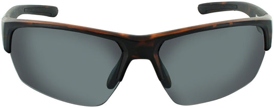 Optic Nerve Tailgunner Sunglasses - Matte Dark Demi, Polarized Smoke Lens with Silver Mirror