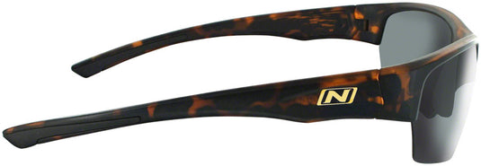 Optic Nerve Tailgunner Sunglasses - Matte Dark Demi, Polarized Smoke Lens with Silver Mirror