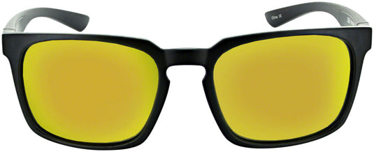 ONE by Optic Nerve Boiler Sunglasses - Matte Black, Polarized Smoke Lens with Red Mirror