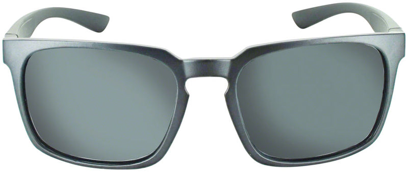 Load image into Gallery viewer, ONE by Optic Nerve Boiler Sunglasses - Shiny Putty Grey, Polarized Smoke Lens with Silver Mirror
