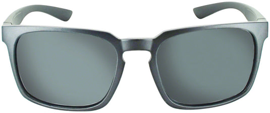 ONE by Optic Nerve Boiler Sunglasses - Shiny Putty Grey, Polarized Smoke Lens with Silver Mirror