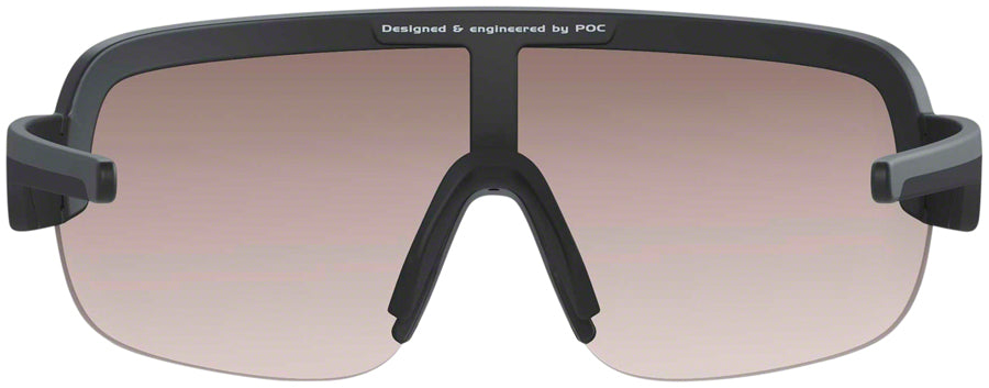 POC AIM Sunglasses - Uranium Black, Brown/Silver-Mirror Lens