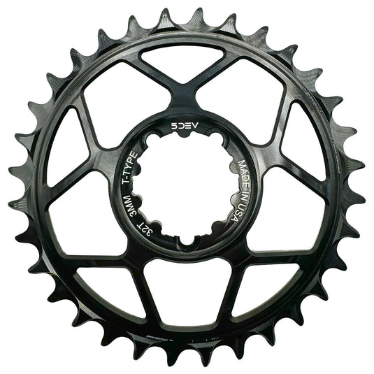 5Dev-Chainring-3-Bolt-DM-3mm-Offset-CNRG2142-Bicycle-Chainring