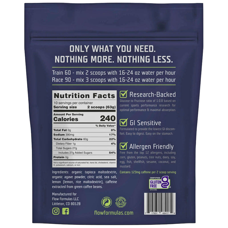 Load image into Gallery viewer, Flow Formula Endurance Drink Mix, Lemon Lime Caffeine NLS
