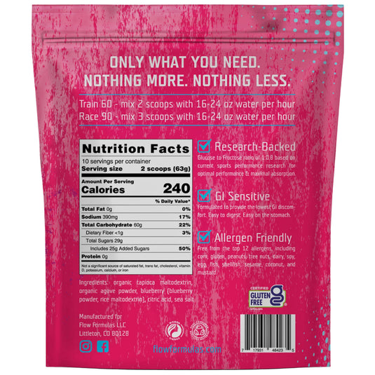 Flow Formula Endurance Drink Mix, Blueberry Agave