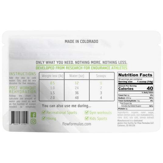 Flow Formula Electrolyte Replacement Mix, Lemonade
