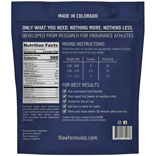 Flow Formula Recovery Drink Mix, Vanilla