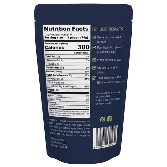 Flow Formula Recovery Drink Mix, Chocolate, Single Serving NLS