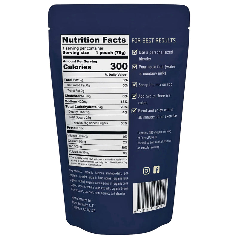Load image into Gallery viewer, Flow Formula Recovery Drink Mix, Vanilla, Single Serving NLS
