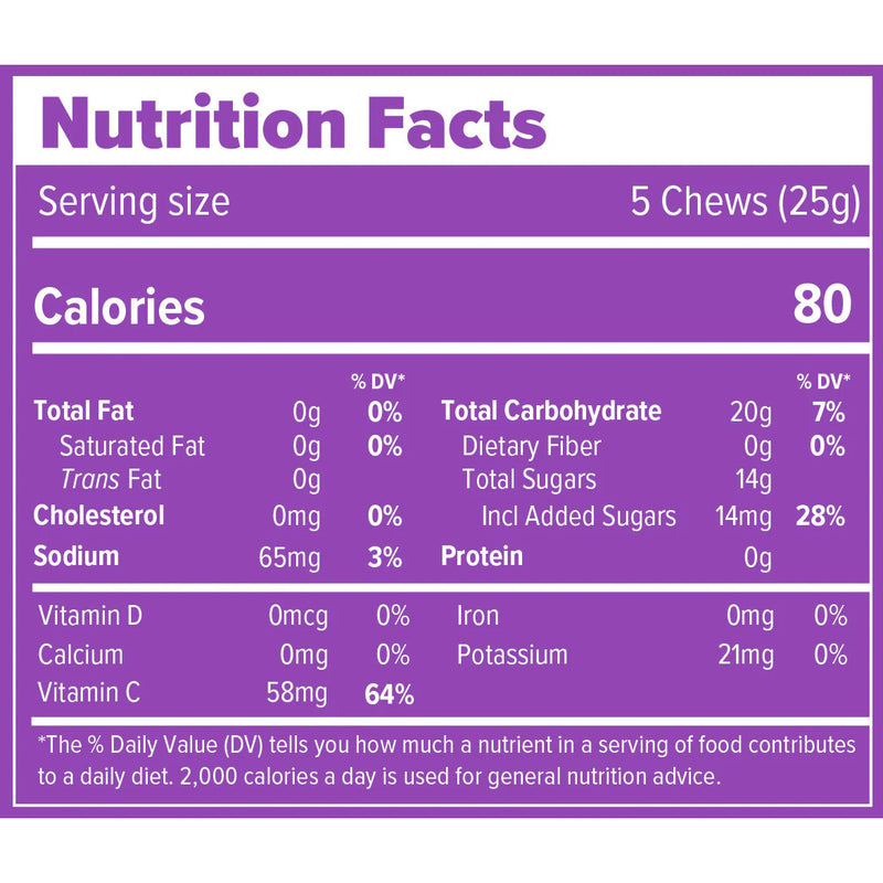 Load image into Gallery viewer, Honey Stinger Caffeinated Chews Box of 12 Energy Berry Blast Box of 12
