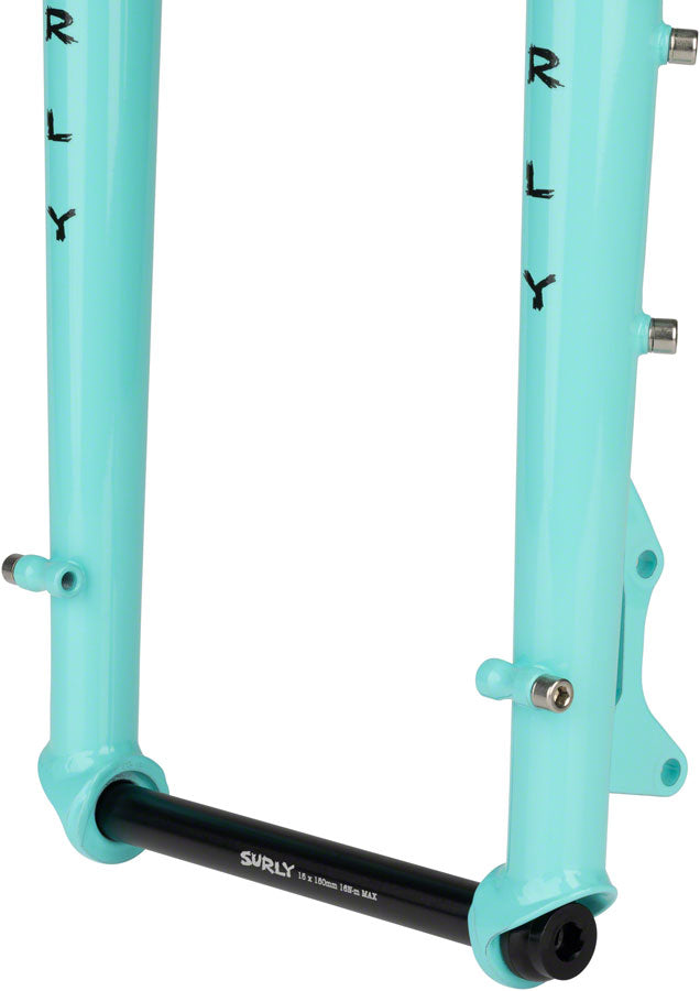 Load image into Gallery viewer, Surly Ice Cream Truck 26&quot; 150x15 Thru Axle Fork, 1-1/8&quot; Straight Steerer, Safety Mask Blue
