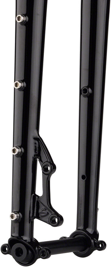 Surly Dinner Fork - 29", 15x110mm Thru-Axle, 1-1/8" Straight Steerer, 485mm Axle to Crown, Steel, Black