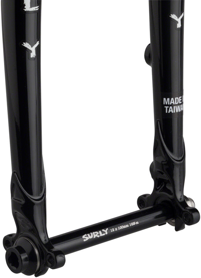 Load image into Gallery viewer, Surly Midnight Special Fork - 650b/700c, 12x100mm Thru-Axle, 1-1/8" Straight Steerer, Steel, 50mm Offset, Black
