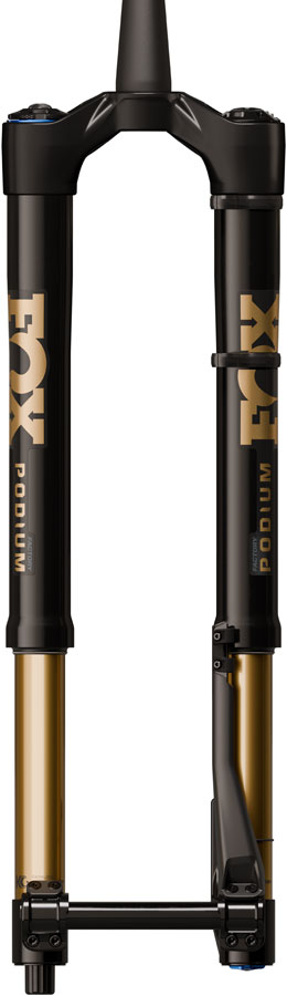 Load image into Gallery viewer, FOX Factory Podium Inverted Suspension Fork - 29", 170 mm, 20TA x 110 mm, 44mm Offset, GRIP X2, 58HT Crown, Black/Podium
