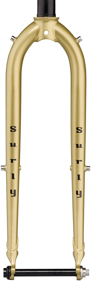 Surly Midnight Special Fork - 650b/700c, 12x100mm Thru-Axle, 1-1/8" Straight Steerer, Steel, 50mm Offset, Fool's Gold