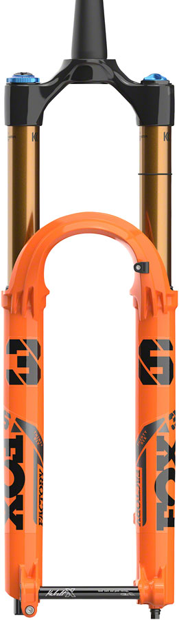 Load image into Gallery viewer, FOX 36 Factory Suspension Fork - 27.5&quot;, 160 mm, 15 x 110 mm, 44 mm Offset, Shiny Orange, Kabolt-X, Grip 2
