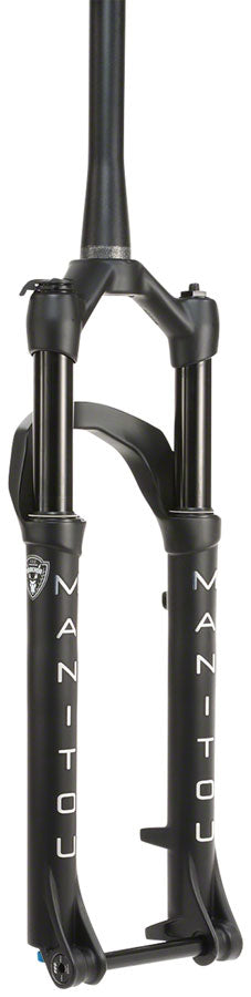 Load image into Gallery viewer, Manitou Markhor Suspension Fork - 29&quot;, 100 mm, 15 x 110 mm, 51 mm Offset, Matte Black
