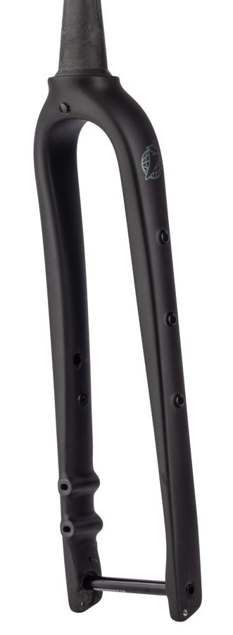 Load image into Gallery viewer, Salsa Waxwing Carbon V2 Fork - 700c/650b, 100x12mm Thru-Axle, 1-1/8" Tapered, Carbon, Flat Mount Disc, Black
