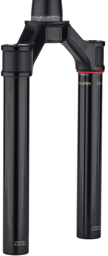 Load image into Gallery viewer, RockShox Crown/Steerer/Uppertube - Debonair 29 Boost 44 Offset Aluminum Taper Black Ano SID SL Ultimate, 32mm, 100-110mm
