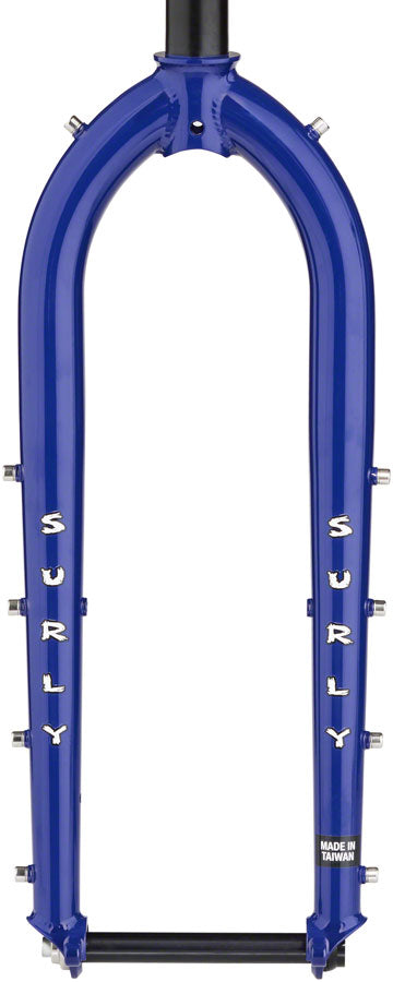 Surly Dinner Fork - 27.5", 15x110mm Thru-Axle, 1-1/8" Straight Steerer, 420mm Axle To Crown, Steel, Subterranean