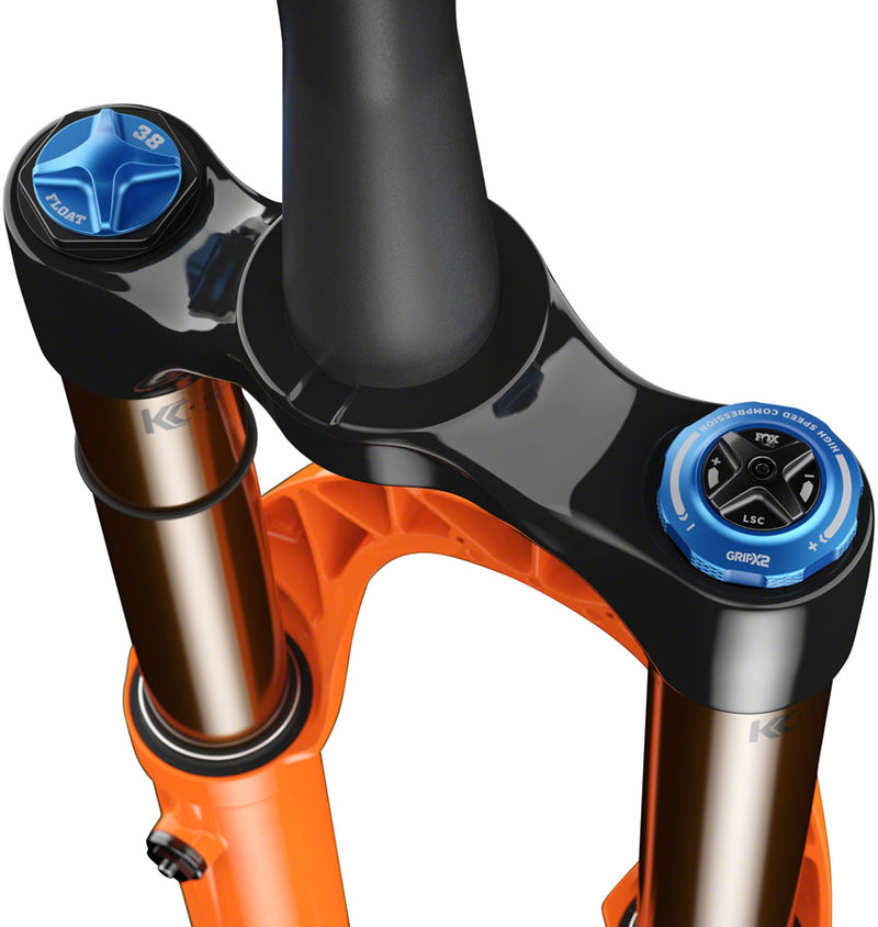 Load image into Gallery viewer, FOX 38 Factory Suspension Fork - 29", 170 mm, 15 x 110 mm, Kabolt-X, 44mm Offset, GRIP X2 Damper, 58HT, Shiny Orange
